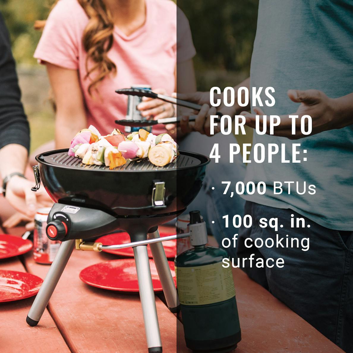 4-in-1 Portable Propane Gas Cooking System