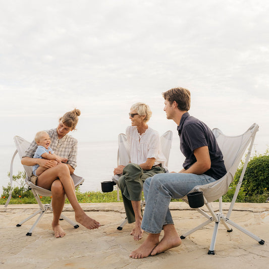Riviera Lounge – Packable Patio Chair for Elegance on the Go