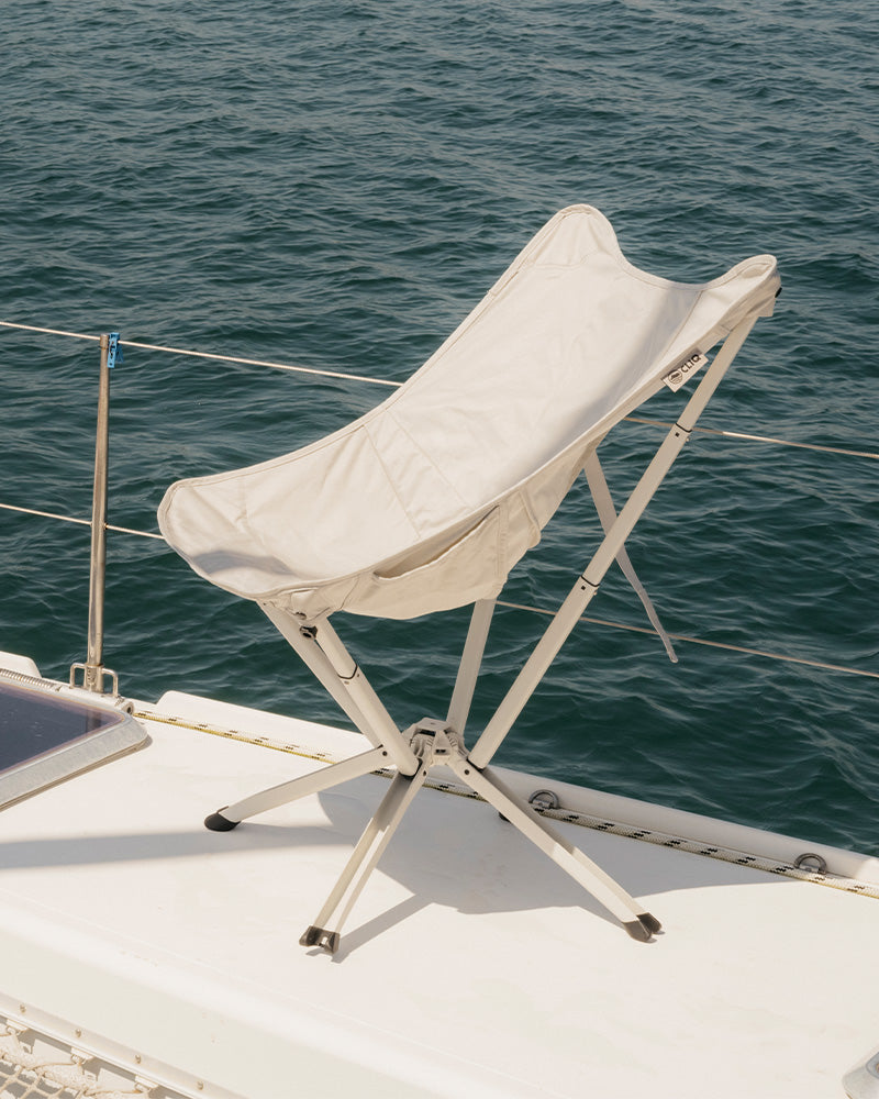 Riviera Lounge – Packable Patio Chair for Elegance on the Go